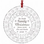 Personalised Family Christmas 2026 Acrylic Bauble Custom Family Personalised Family Christmas 2026 Acrylic Bauble Custom Family