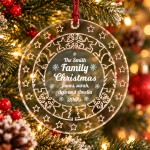 Personalised Family Christmas 2026 Acrylic Bauble Custom Family Personalised Family Christmas 2026 Acrylic Bauble Custom Family