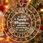 Personalised Family Christmas 2026 Acrylic Bauble Custom Family Personalised Family Christmas 2026 Acrylic Bauble Custom Family