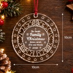 Personalised Family Christmas 2026 Acrylic Bauble Custom Family Personalised Family Christmas 2026 Acrylic Bauble Custom Family