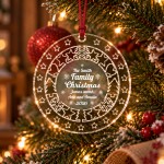 Personalised Family Christmas 2026 Acrylic Bauble Custom Family Personalised Family Christmas 2026 Acrylic Bauble Custom Family