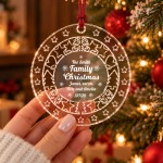 Personalised Family Christmas 2026 Acrylic Bauble Custom Family Personalised Family Christmas 2026 Acrylic Bauble Custom Family