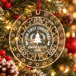 Personalised Our First Christmas Bauble Gift For Couples 1st Personalised Our First Christmas Bauble Gift For Couples 1st