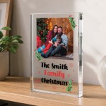 Personalised Family Christmas Acrylic Photo Block