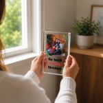 Personalised Family Christmas Acrylic Photo Block