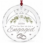 2026 Engagement Christmas Bauble The Year We Got Engaged Acrylic