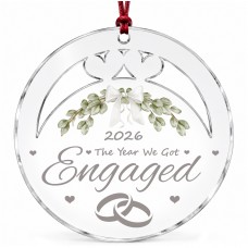 2026 Engagement Christmas Bauble The Year We Got Engaged Acrylic