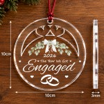 2026 Engagement Christmas Bauble The Year We Got Engaged Acrylic