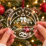 2026 Engagement Christmas Bauble The Year We Got Engaged Acrylic