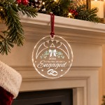 2026 Engagement Christmas Bauble The Year We Got Engaged Acrylic
