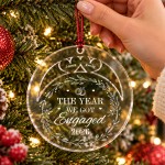 Personalised Engagement Christmas Bauble The Year We Got Engaged