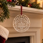Personalised Engagement Christmas Bauble The Year We Got Engaged