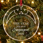 Personalised Engagement Christmas Bauble For Couples Personalised Engagement Christmas Bauble For Couples