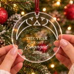 Personalised Engagement Christmas Bauble For Couples Personalised Engagement Christmas Bauble For Couples