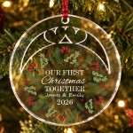 Personalised Our First Christmas Together Bauble Tree Decoration