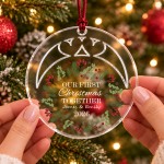 Personalised Our First Christmas Together Bauble Tree Decoration