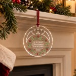 Personalised Our First Christmas Together Bauble Tree Decoration
