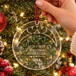 Personalised First Christmas Together Tree Decoration Bauble