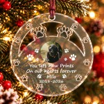 Personalised Pet Memorial Christmas Bauble with Photo Dog Cat