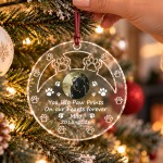 Personalised Pet Memorial Christmas Bauble with Photo Dog Cat
