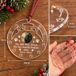Personalised Pet Memorial Christmas Bauble with Photo Dog Cat