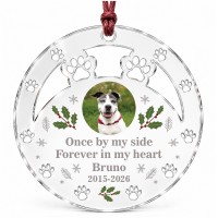 Personalised Pet Memorial Tree Decoration Christmas Bauble