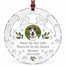 Personalised Pet Memorial Tree Decoration Christmas Bauble