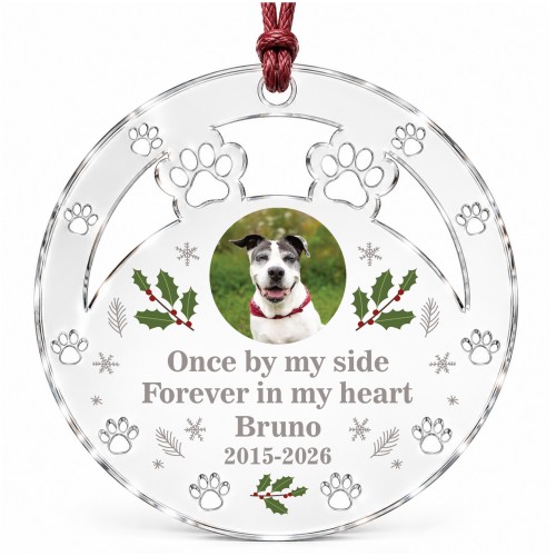 Personalised Pet Memorial Tree Decoration Christmas Bauble Personalised Pet Memorial Tree Decoration Christmas Bauble