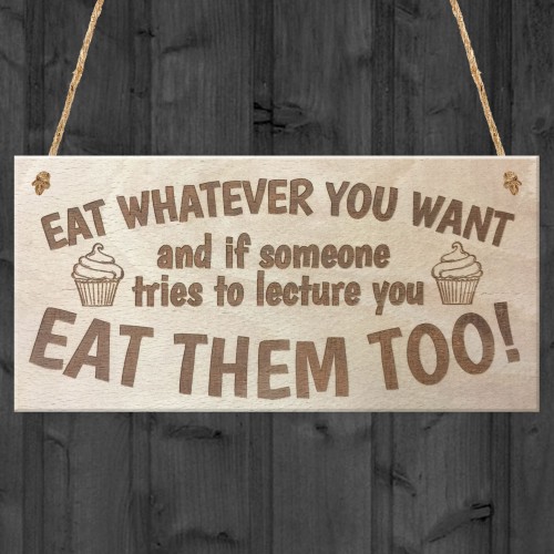 Funny Wooden Hanging Plaque for Home Kitchen Friends