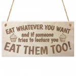 Funny Wooden Hanging Plaque for Home Kitchen Friends