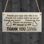 My Friend Is You Plaque Friendship Funny Novelty Gift FRIEND