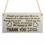 My Friend Is You Plaque Friendship Funny Novelty Gift FRIEND