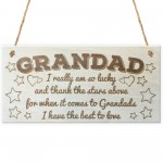 Grandad The Best To Love Wooden Hanging Plaque