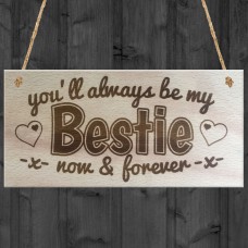 You'll Always Be My Bestie Wooden Hanging Plaque