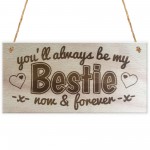 You'll Always Be My Bestie Wooden Hanging Plaque