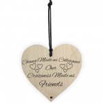 Chance Made Us Colleagues Novelty Wooden Hanging Heart Plaque