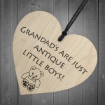 Grandads Antique Little Girls Novelty Wooden Hanging Heart 