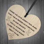 You'll Always Be Next To Me Wooden Hanging Heart Plaque